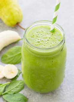 You won't taste the spinach in this immunity boosting Green Monster Smoothie... not even one little bit! This healthy green smoothie is packed full of healthy ingredients, including a good dose of Vitamin C!