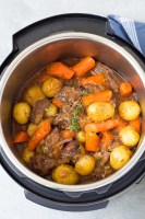 Pot roast in an instant pot is one of the best instant pot recipes.