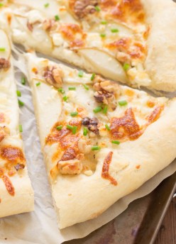 This Pear, Feta and Walnut Pizza is my all-time favorite!