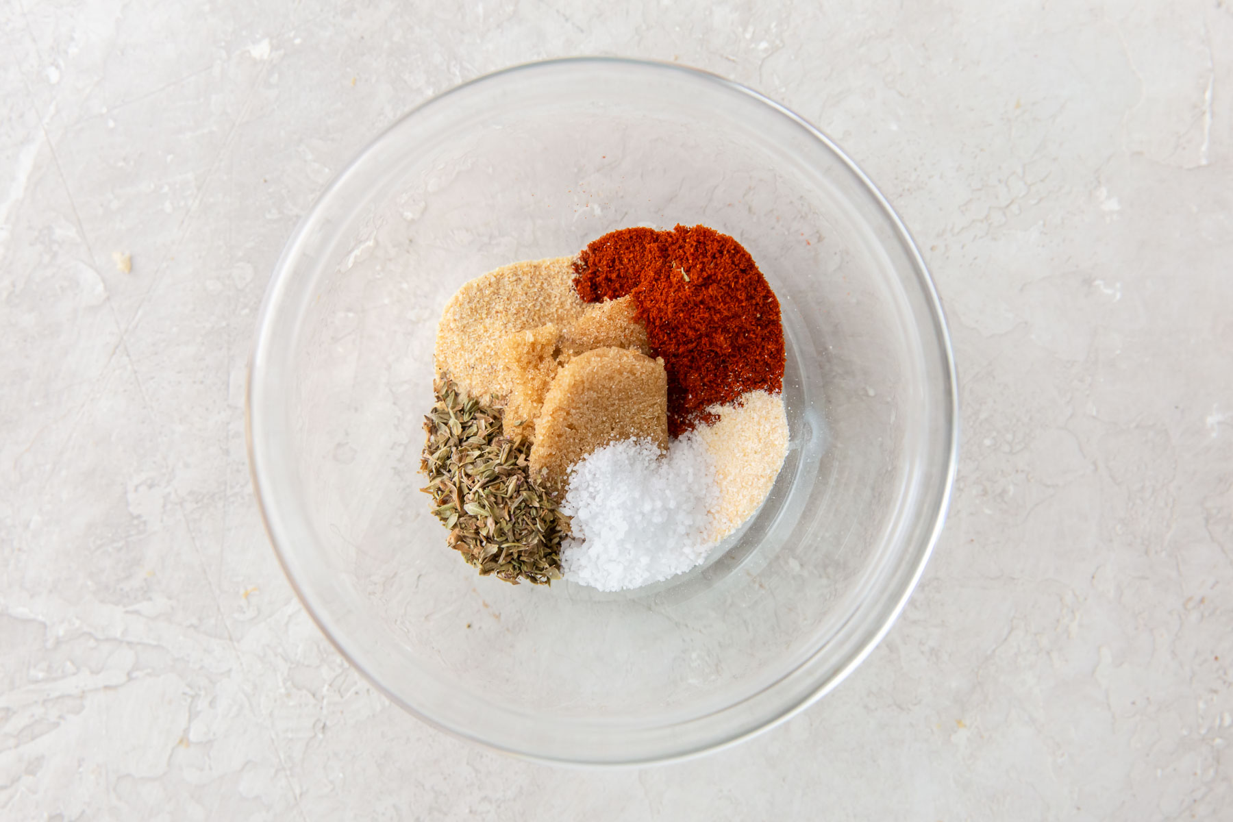 seasonings for air fryer chicken recipe in a small bowl