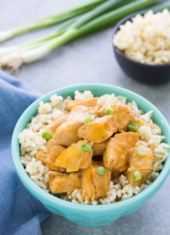 This sweet and tangy slow cooker orange chicken recipe is a quick prep dinner that your family will love! This easy crock pot orange chicken is refined sugar-free and can easily be made gluten-free.